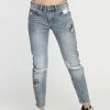 RVCA Women's Kewl Kid Mid Rise Narrow Jeans