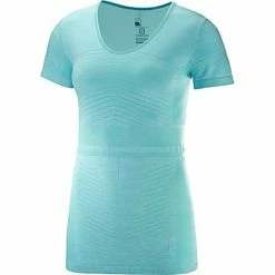 Salomon Women's Elevate MoveOn Short Sleeve Shirt Clothing