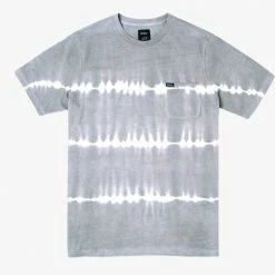 RVCA Men's Manic Tie Dye Strip Tee Shirt Lifestyle Tops