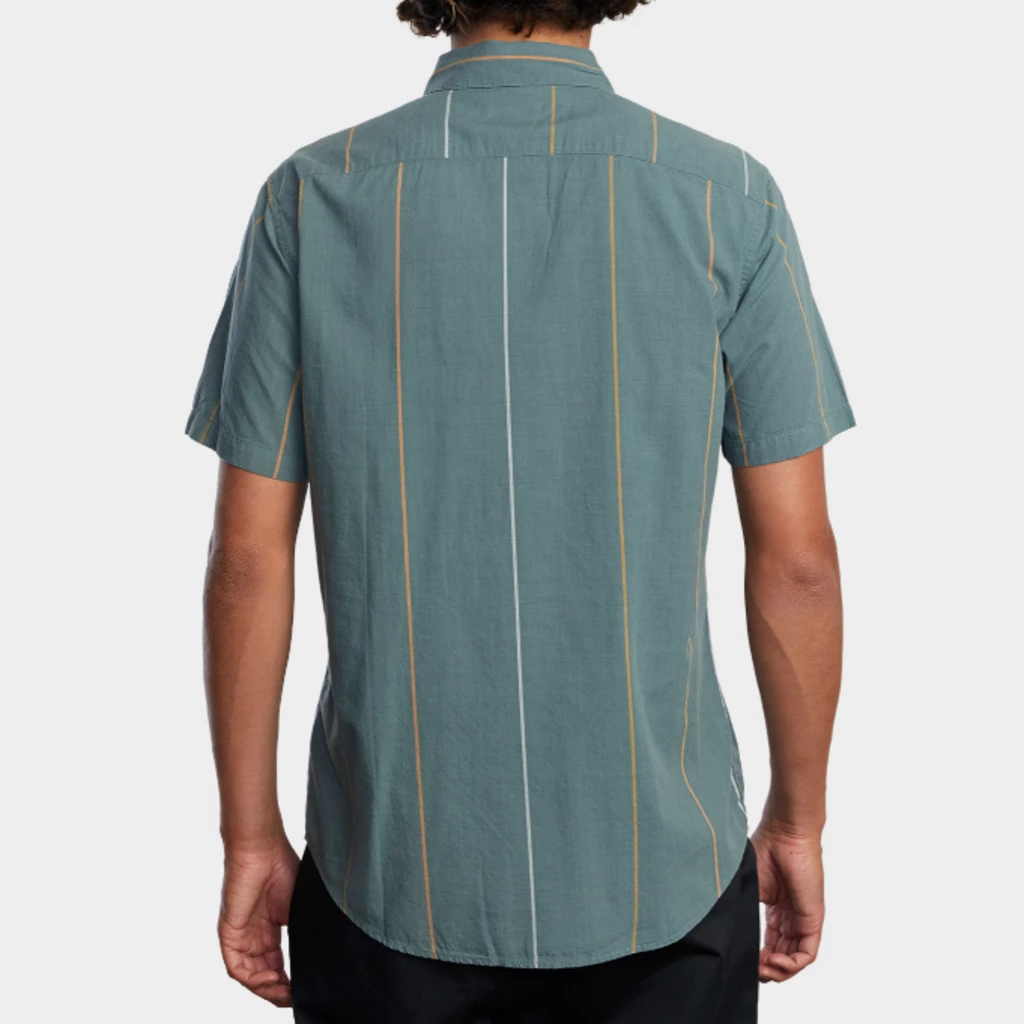 RVCA Men's Cassidy Stripe Short Sleeve Shirt 4 RVCA Men's Cassidy Stripe Short Sleeve Shirt