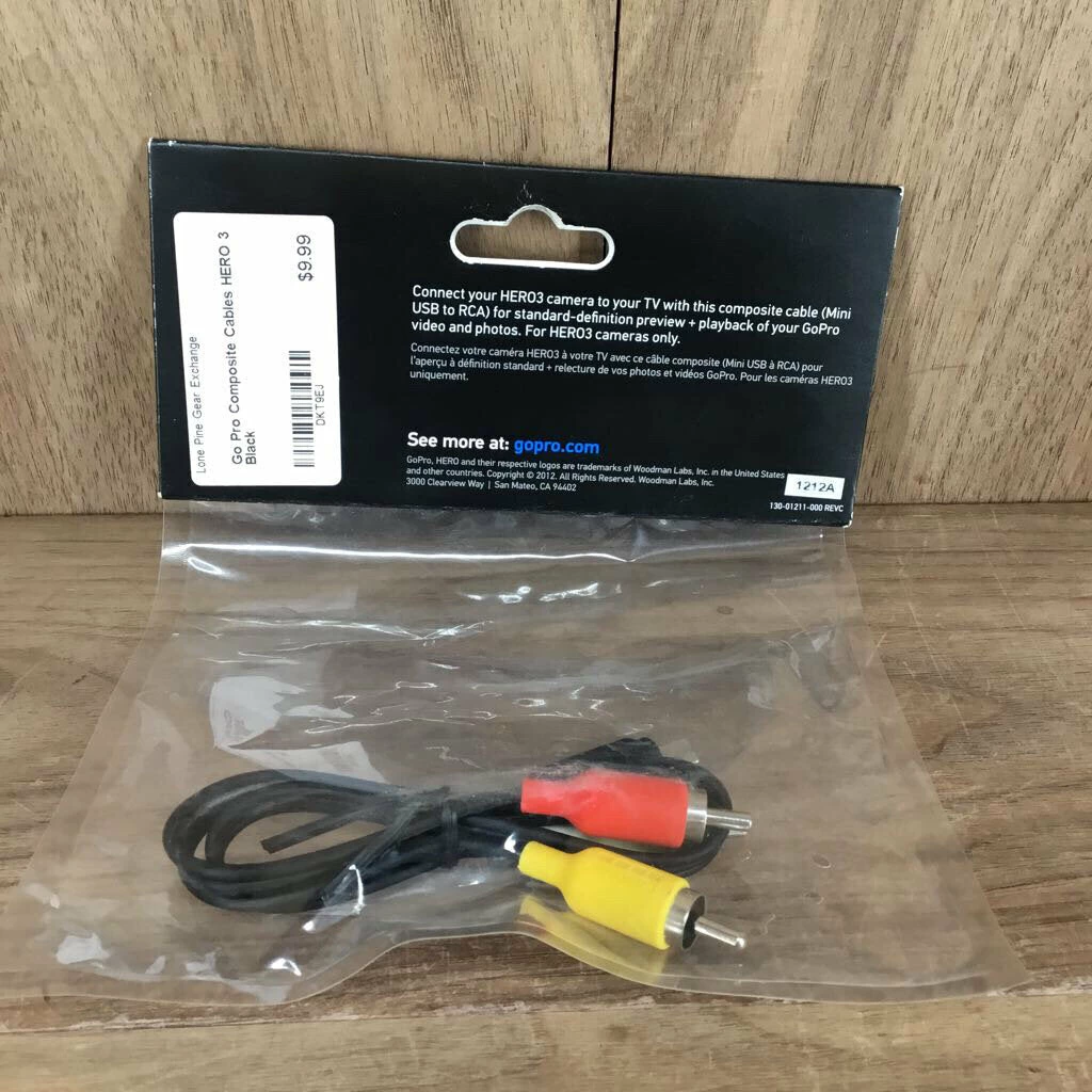 GoPro Go Pro Composite Cables HERO 3 Ski 4 GoPro Go Pro Composite Cables HERO 3 Ski