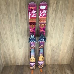 K2 Junior's Luv Bug W/ Voile Tele Binding And Skins Skis
