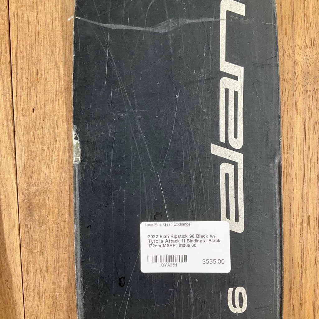 2022 Elan Ripstick 96 Black Edition W/ Tyrolia Attack 11 Bindings Ski 7 2022 Elan Ripstick 96 Black Edition W/ Tyrolia Attack 11 Bindings Ski