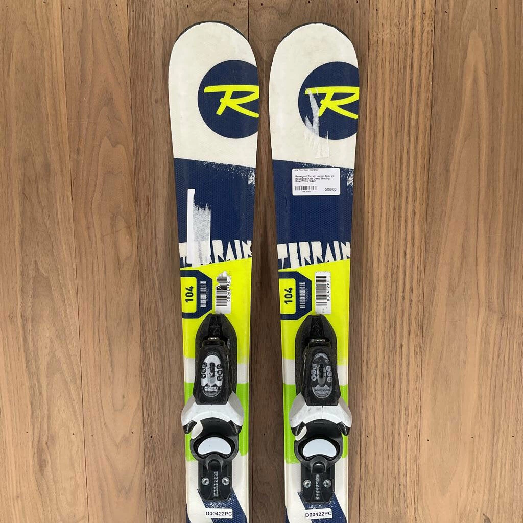 Rossignol Terrain Junior Skis W/ Rossignol Kidx Demo Binding 3 Rossignol Terrain Junior Skis W/ Rossignol Kidx Demo Binding