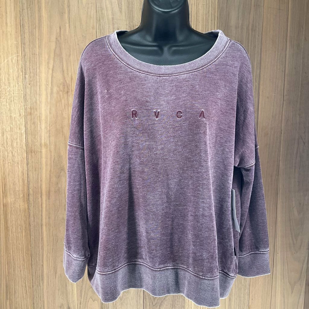 RVCA Women's High RVCA Sweat Shirt Lifestyle Tops 3 RVCA Women's High RVCA Sweat Shirt Lifestyle Tops