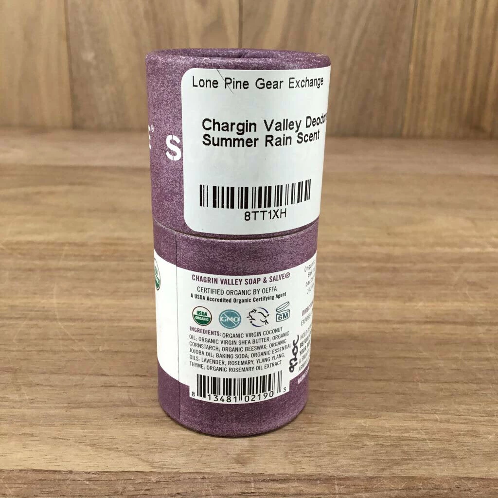 Lone Pine Gear Exchange Chargin Valley Deodorant - Summer Rain Scent Plastic Free Refill Station 4 Lone Pine Gear Exchange Chargin Valley Deodorant - Summer Rain Scent Plastic Free Refill Station